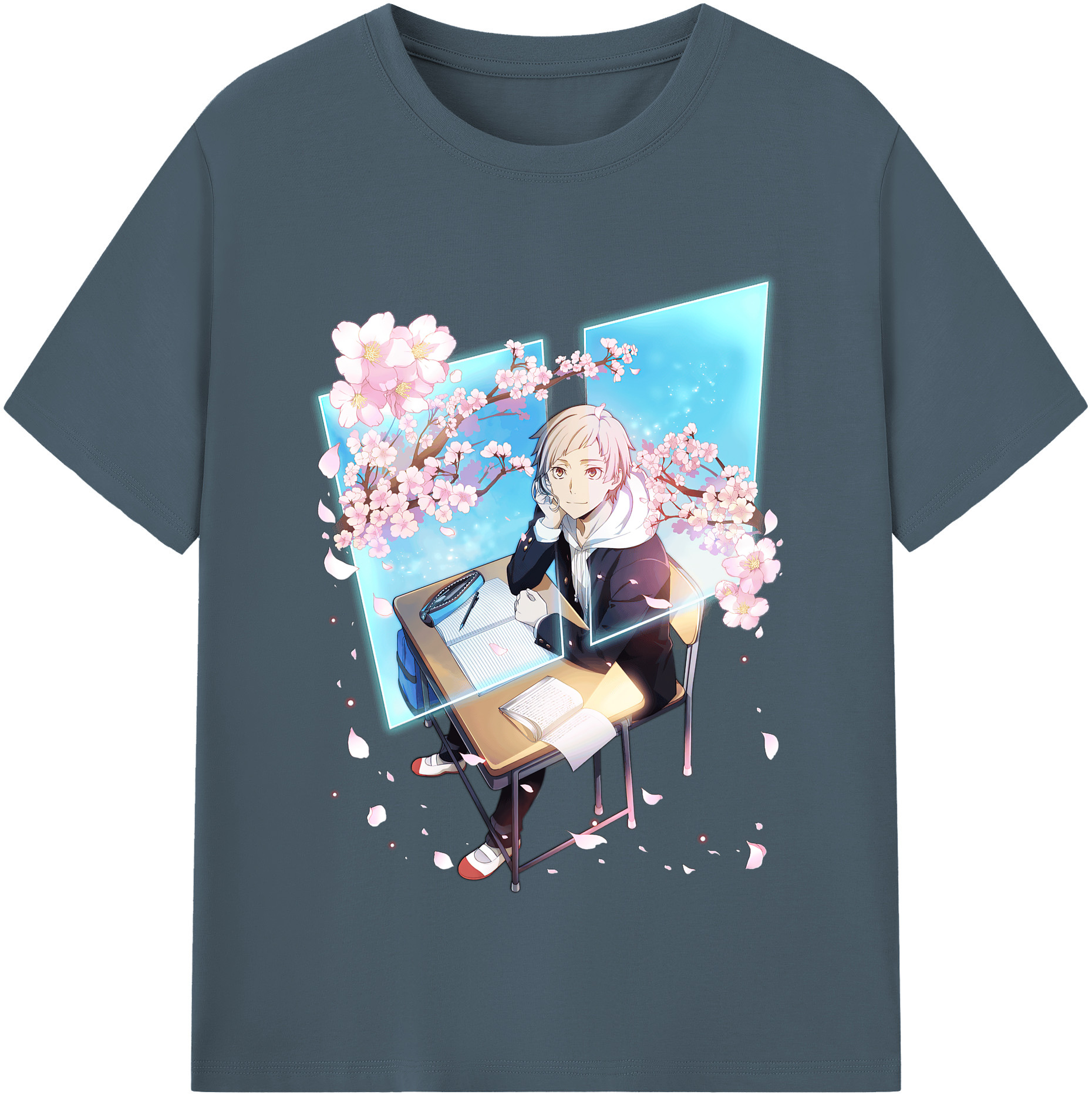 （画像用） 文豪ストレイドッグス Bungo Stray Dogs 綿100％半袖Tシャツ（フロントプリント）